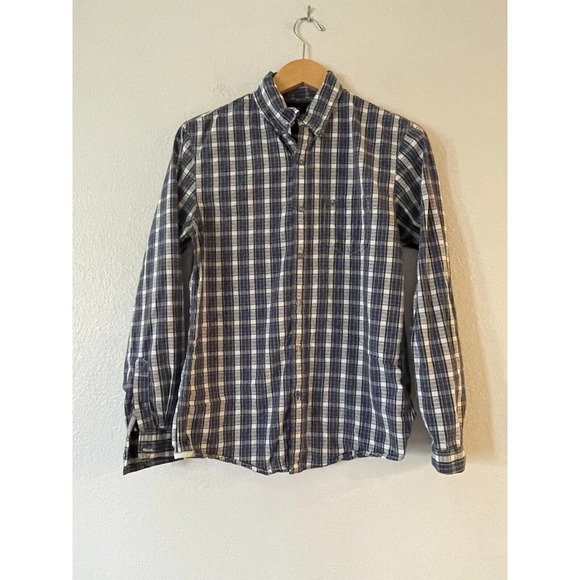 American Eagle AEO Size S Men's Plaid Button Down Shirt Vintage Fit Long Sleeve - Picture 2 of 8